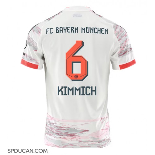 Muški Nogometni Dres Bayern Munich Joshua Kimmich #6 Gostujuci 2025-26 Kratak Rukav Muški Nogometni Dres Bayern Munich Joshua Kimmich #6 Gostujuci 2025-26 Kratak Rukav